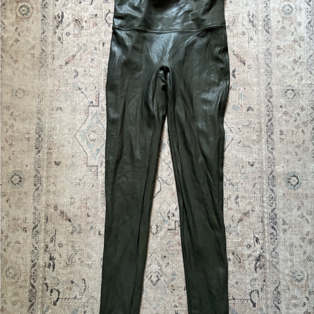 Spanx Women's Olive Green High-Waisted Pants